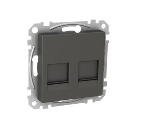 Telerasia Schneider Electric Exxact 2x Keystone RED Antrasiitti - KarelianStore