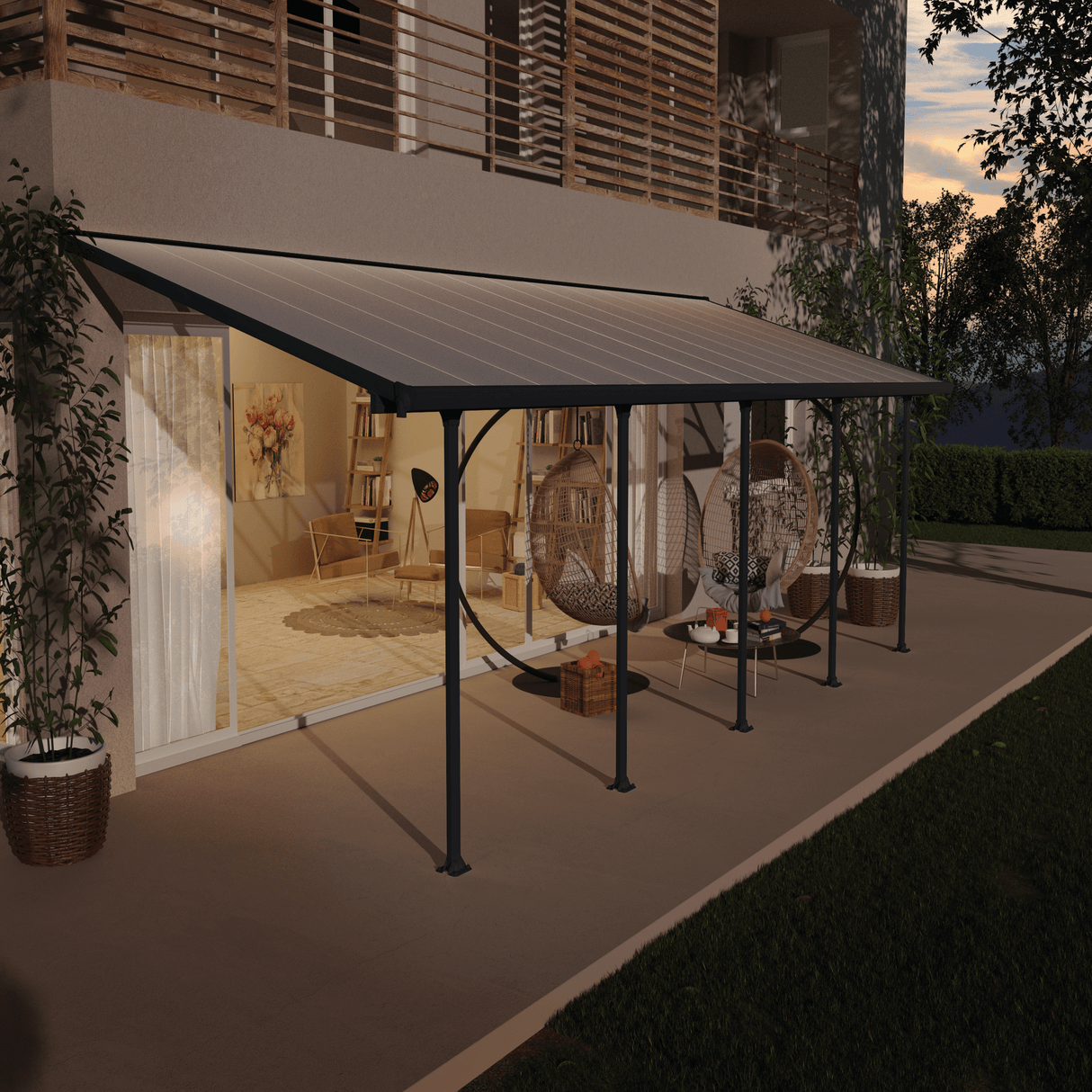 Terassikatos Feria 25,0 m2, antrasiitti Palram - Canopia - KarelianStore