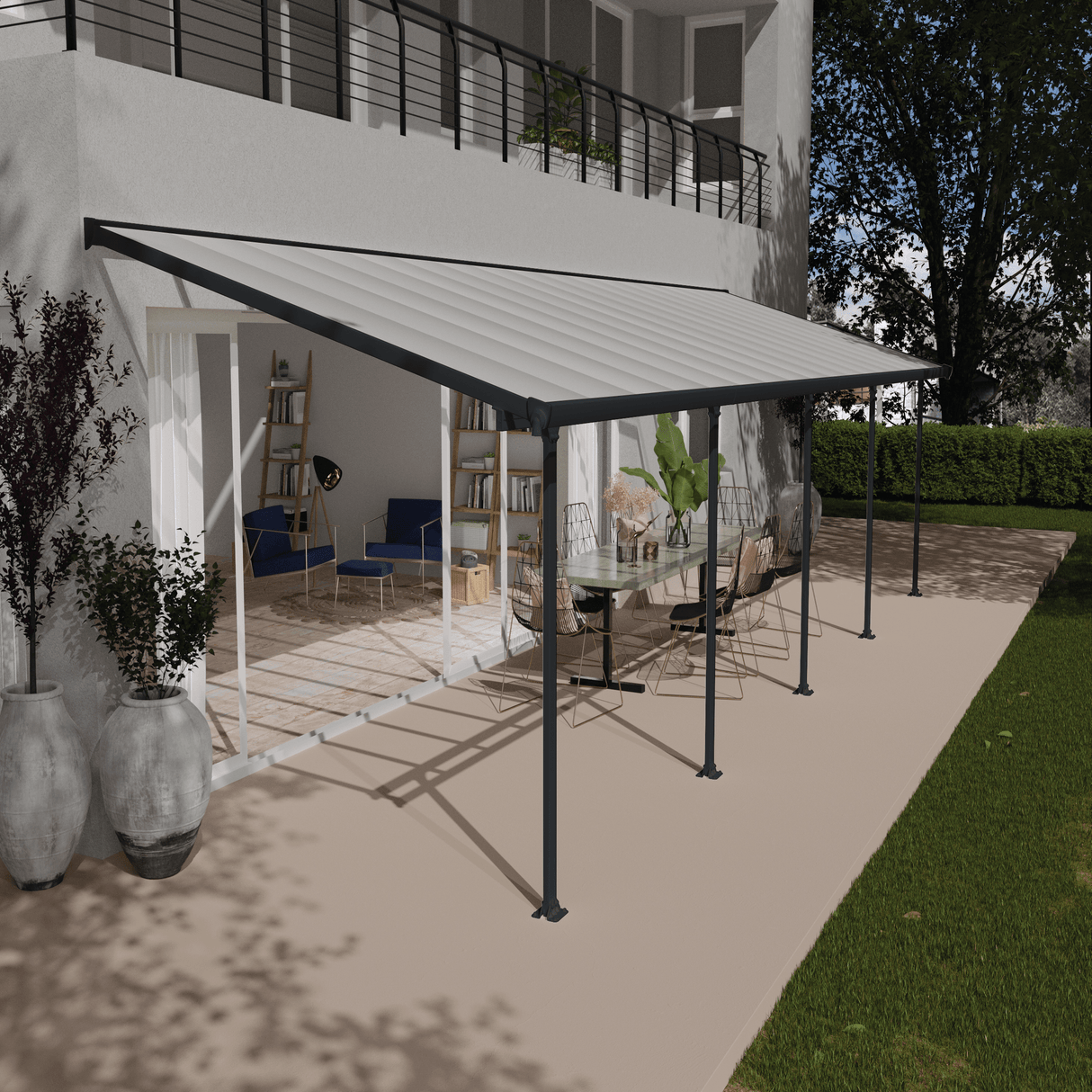 Terassikatos Feria 28,5 m2, antrasiitti Palram - Canopia - KarelianStore