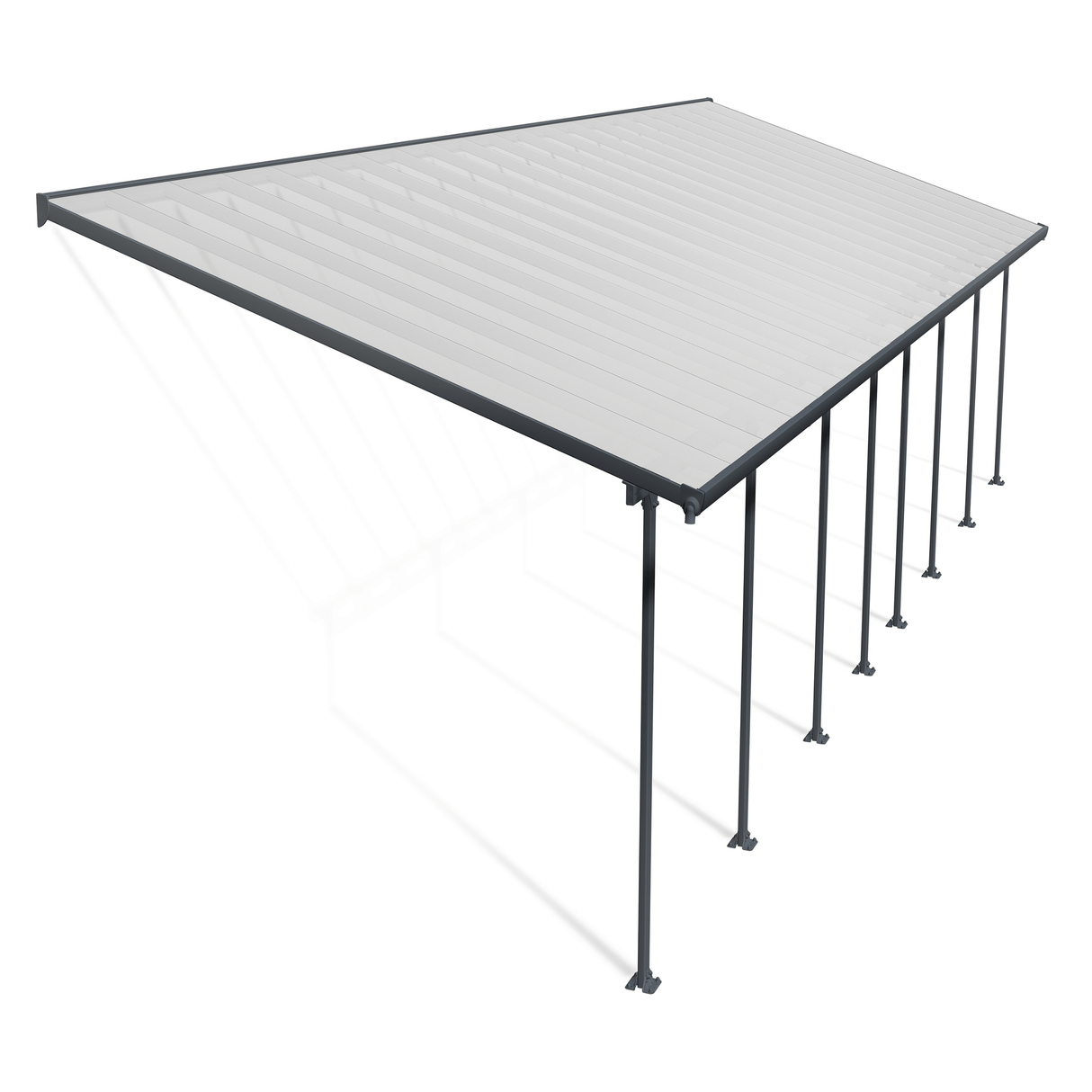 Terassikatos Feria 4 x 12,12 m, antrasiitti Palram - Canopia - KarelianStore