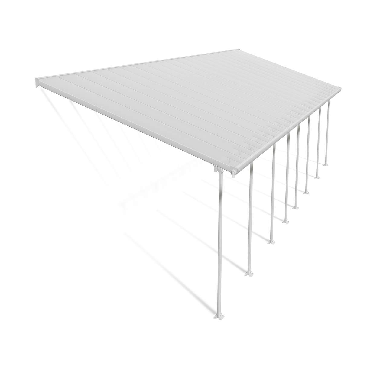 Terassikatos Feria 4 x 12,12 m, valkoinen Palram - Canopia - KarelianStore