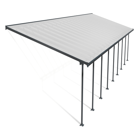 Terassikatos Feria 4 x 12,76 m, antrasiitti Palram - Canopia - KarelianStore