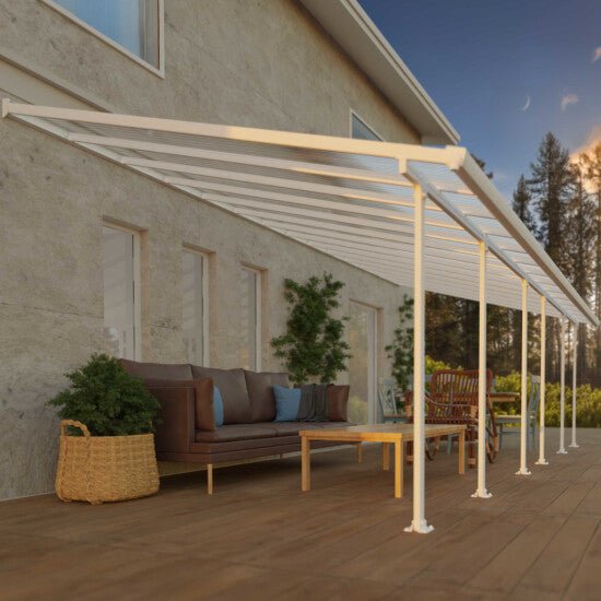 Terassikatos Feria 4 x 8,50 m, valkoinen Palram - Canopia - KarelianStore