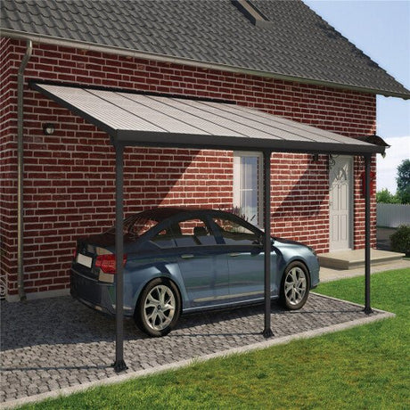 Terassikatos Feria 4x4,2 m, antrasiitti Palram - Canopia - KarelianStore