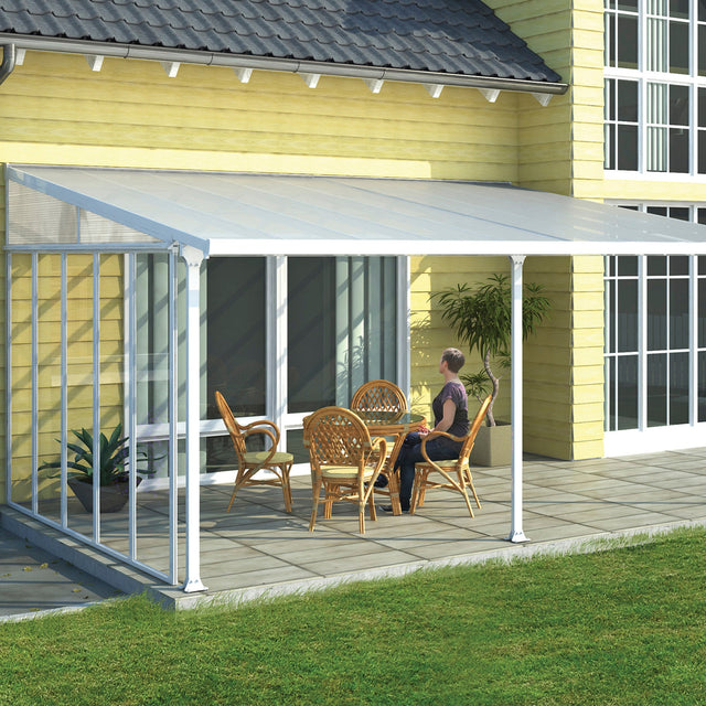Terassikatos Feria 4x6,06 m, valkoinen Palram - Canopia - KarelianStore