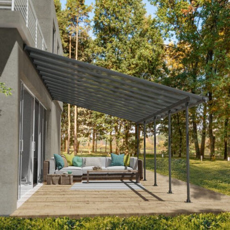Terassikatos Feria 4x7,87 m, antrasiitti Palram - Canopia - KarelianStore