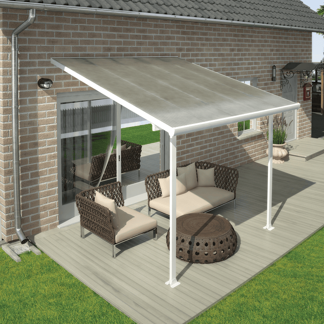 Terassikatos Feria 9,0 m2, valkoinen Palram - Canopia - KarelianStore