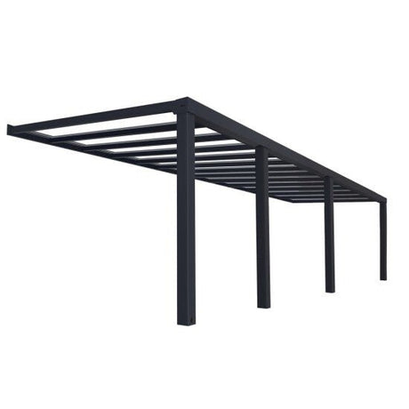 Terassikatos Palram - Canopia Stockholm 3,4 x 9,5m, antrasiitti - KarelianStore
