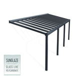 Terassikatos Palram - Canopia Stockholm 3,4 x 9,5m, antrasiitti - KarelianStore