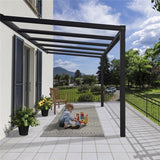 Terassikatos Stockholm 3.4 x 3.7 m, antrasiitti Palram - Canopia - KarelianStore