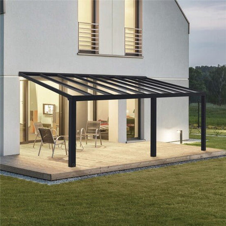 Terassikatos Stockholm 3.4 x 6.6 m, antrasiitti Palram - Canopia - KarelianStore