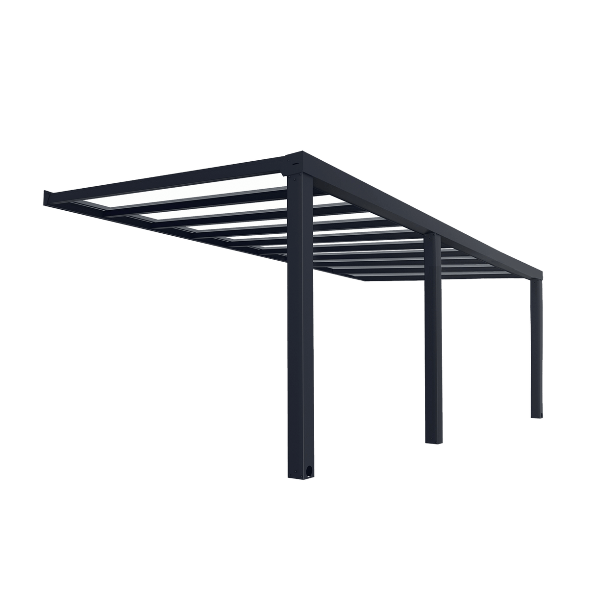 Terassikatos Stockholm 3.4 x 6.6 m, antrasiitti Palram - Canopia - KarelianStore