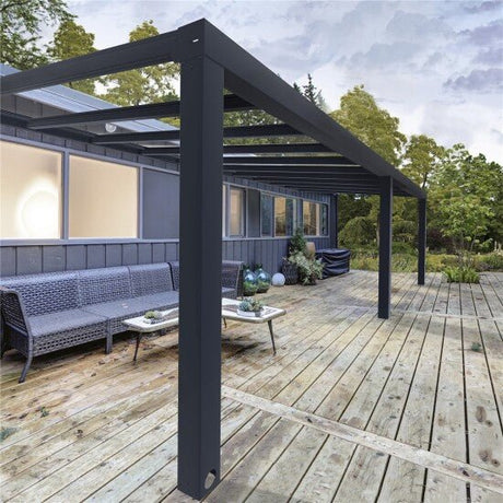 Terassikatos Stockholm 3.4 x 7.4 m, antrasiitti Palram - Canopia - KarelianStore