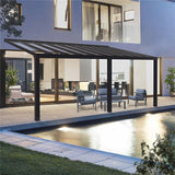 Terassikatos Stockholm 3.4 x 8.1 m, antrasiitti Palram - Canopia - KarelianStore