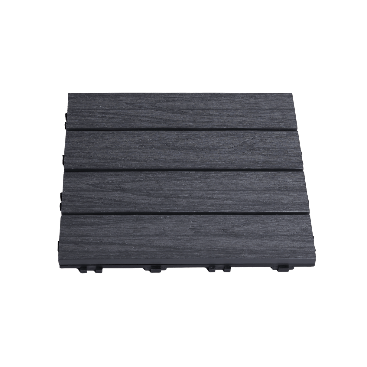 Terassilaatta komposiittia 30 x 30 cm 4 kpl., antrasiitinharmaa HORTUS - KarelianStore