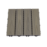 Terassilaatta komposiittia 30 x 30 cm 4 kpl., kelopuun värinen HORTUS - KarelianStore