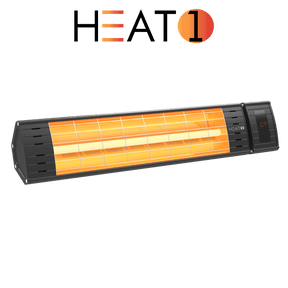 Terassilämmitin ECO pro - line 2300W kaukosäätimellä, musta HEAT1 - KarelianStore