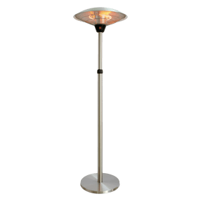 Terassilämmitin lattiamalli säädettävällä jalalla 900/1200/2100 W, HA, hopea HORTUS - KarelianStore