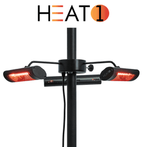 TerassilämmitinECO High - line 3 x 670 W, musta HEAT1 - KarelianStore