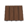 Terrance deck tiles composite 30 x 30 cm 4 kpl., tiikinvärinen HORTUS - KarelianStore