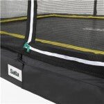 Trampoliini Comfort, kulmikas 366 x 244 cm, musta Salta - KarelianStore