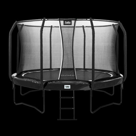 Trampoliini First Class Ø366 cm, musta sis. Portaat Salta - KarelianStore