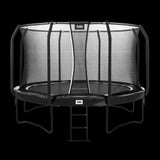 Trampoliini First Class Ø427 cm, musta sis. Portaat Salta - KarelianStore