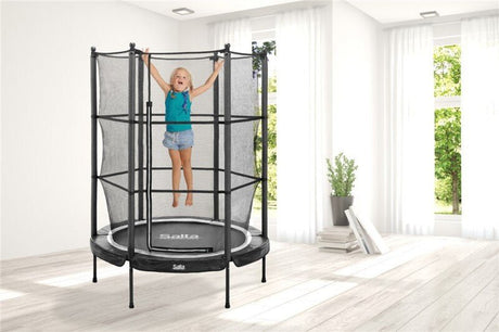 Trampoliini Junior Ø139x189 cm, musta Salta - KarelianStore