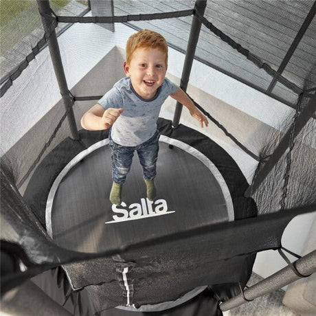 Trampoliini Junior Ø139x189 cm, musta Salta - KarelianStore