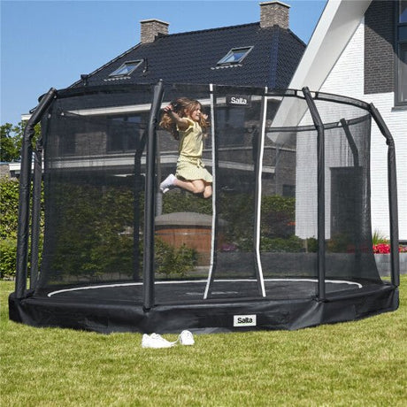 Trampoliini Premium Ground sis. turvaverkon Ø427 cm Salta - KarelianStore