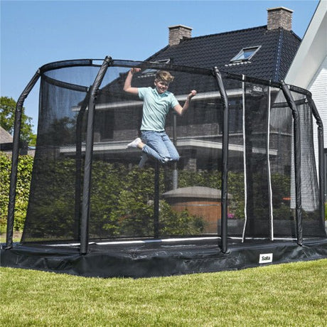 Trampoline Premium Ground sis. Turvaverkon 305 x 214 cm Salta - KarelianStore