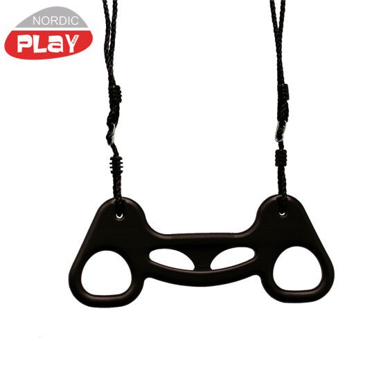 Trapetsikeinu, musta, musta köysi NORDIC PLAY - KarelianStore