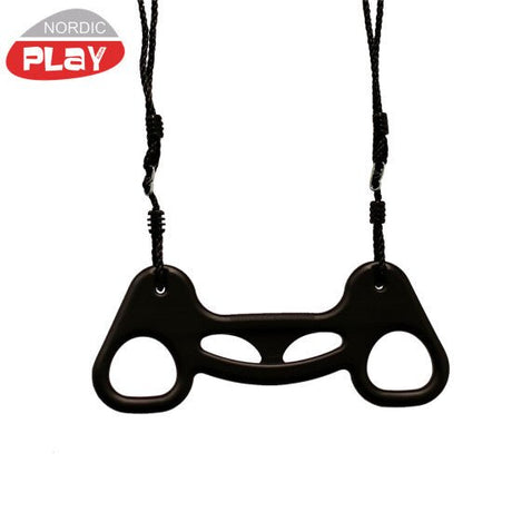 Trapetsikeinu, musta, musta köysi NORDIC PLAY - KarelianStore