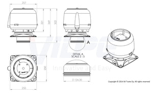 Tuuletuspaalu Vilpe Ross 125 Musta - KarelianStore