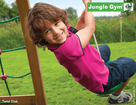 Twist Disc, vihreä, sisältää köyden Jungle Gym - KarelianStore