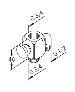 Vaihdin ORAS 200100 3/4x3/4 (Outlet) - KarelianStore