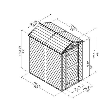 Vaja SKYLIGHT 2,1 m2 Keskiyön harmaa Palram - Canopia - KarelianStore