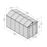 Vaja SKYLIGHT 7,0 m2 Keskiyön harmaa Palram - Canopia - KarelianStore