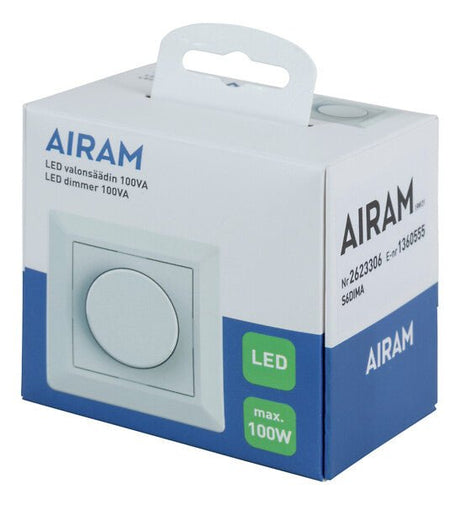 Valonsäädin Airam LED 100W Kiertonuppisäädin - KarelianStore