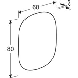 Valopeili Geberit Option Oval 600x800x30 mm - KarelianStore