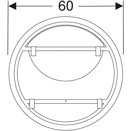 Valopeili Geberit Option Round 600x600x30 mm - KarelianStore
