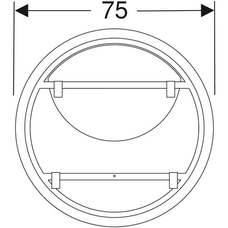 Valopeili Geberit Option Round 750x750x30 mm - KarelianStore