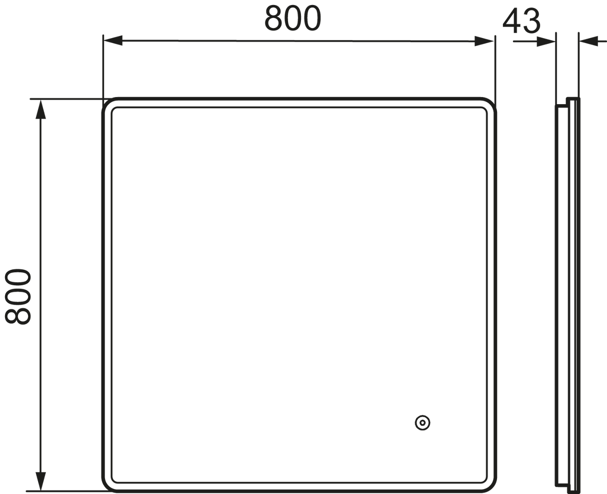 Valopeili Mora Cara I 800x800 mm 18W - KarelianStore