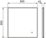 Valopeili Mora Cara I 800x800 mm 18W - KarelianStore