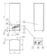 Vedenlämmitin Jäspi VLM - 100S 1 - 3 kW - KarelianStore