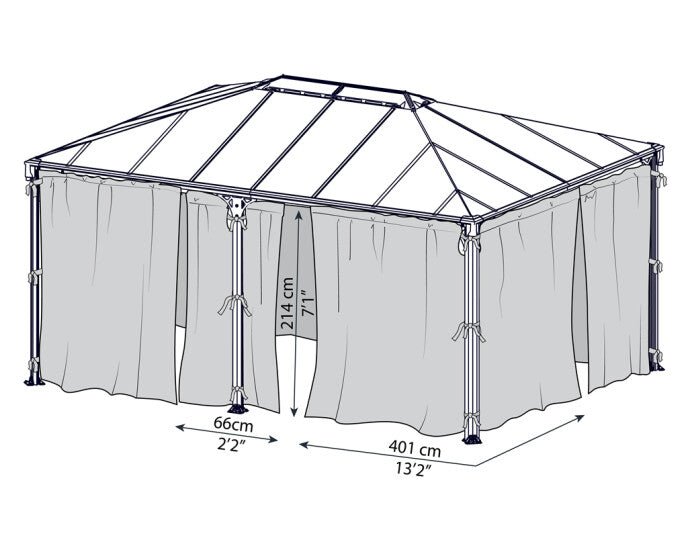 Verhosetti Martinique 5000 paviljonkiin Palram - Canopia - KarelianStore