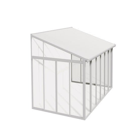 Viherhuone SanRemo 3 x 4,25, valkoinen Palram - Canopia - KarelianStore