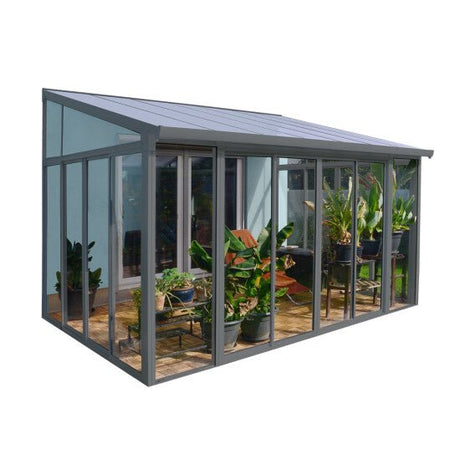 Viherhuone SanRemo 3x4,25, harmaa Palram - Canopia - KarelianStore