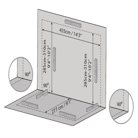 Viherhuone SanRemo 3x4,25, harmaa Palram - Canopia - KarelianStore