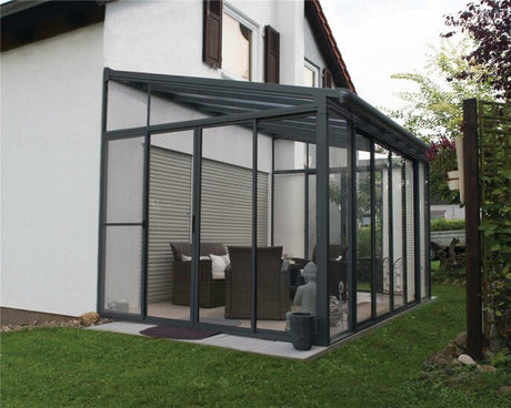 Viherhuone SanRemo 3x4,25, harmaa Palram - Canopia - KarelianStore